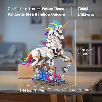 Amazon.com: JMBricklayer Unicorn Building Sets for Adults with